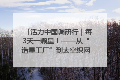 活力中国调研行｜每3天一颗星！——从“造星工厂”到太空织网的“银河速度”