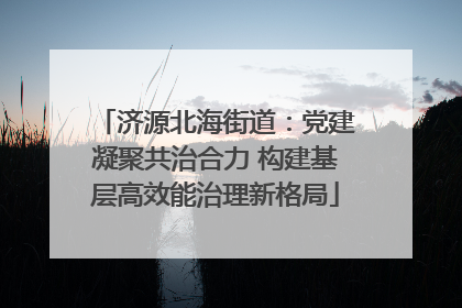 济源北海街道：党建凝聚共治合力 构建基层高效能治理新格局