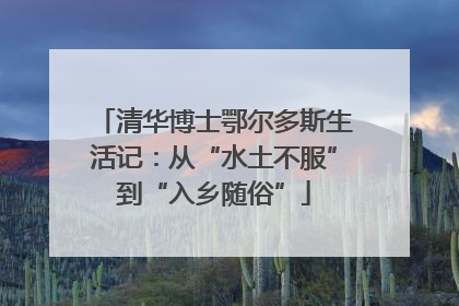 清华博士鄂尔多斯生活记：从“水土不服”到“入乡随俗”