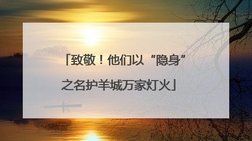 致敬！他们以“隐身”之名护羊城万家灯火