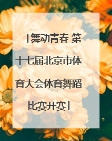 舞动青春 第十七届北京市体育大会体育舞蹈比赛开赛
