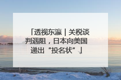 透视东瀛｜关税谈判遇阻，日本向美国递出“投名状”