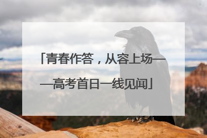青春作答，从容上场——高考首日一线见闻