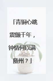 青铜心跳震颤千年，钟情何以满随州？