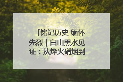 铭记历史 缅怀先烈｜白山黑水见证：从烽火硝烟到振兴热土的巨变