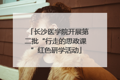 长沙医学院开展第二批“行走的思政课”红色研学活动
