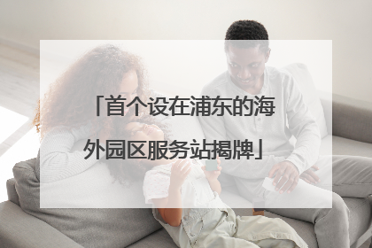 首个设在浦东的海外园区服务站揭牌