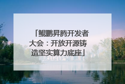 鲲鹏昇腾开发者大会：开放开源铸造坚实算力底座