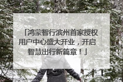 鸿蒙智行滨州首家授权用户中心盛大开业，开启智慧出行新篇章！