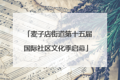 麦子店街道第十五届国际社区文化季启幕