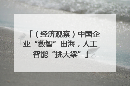 （经济观察）中国企业“数智”出海，人工智能“挑大梁”