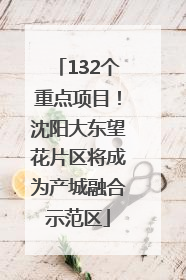 132个重点项目！沈阳大东望花片区将成为产城融合示范区