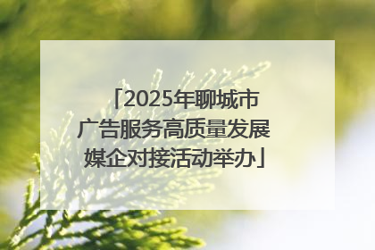 2025年聊城市广告服务高质量发展媒企对接活动举办