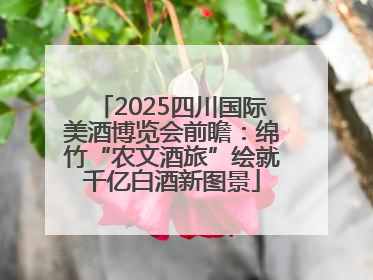 2025四川国际美酒博览会前瞻：绵竹“农文酒旅”绘就千亿白酒新图景