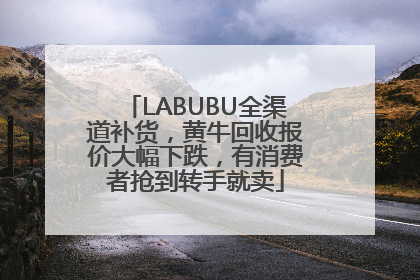 LABUBU全渠道补货，黄牛回收报价大幅下跌，有消费者抢到转手就卖